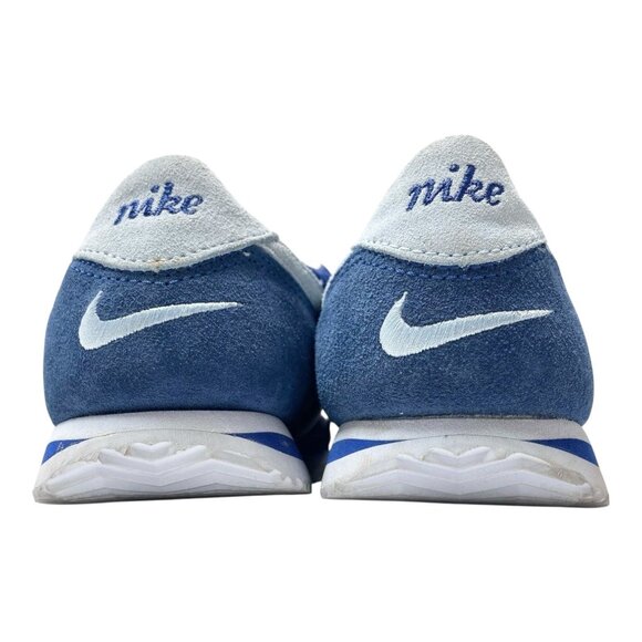 Nike Cortez Blue Suede Nylon Sneakers Women’s Size 9 Retro Running Shoes New - Picture 4 of 6